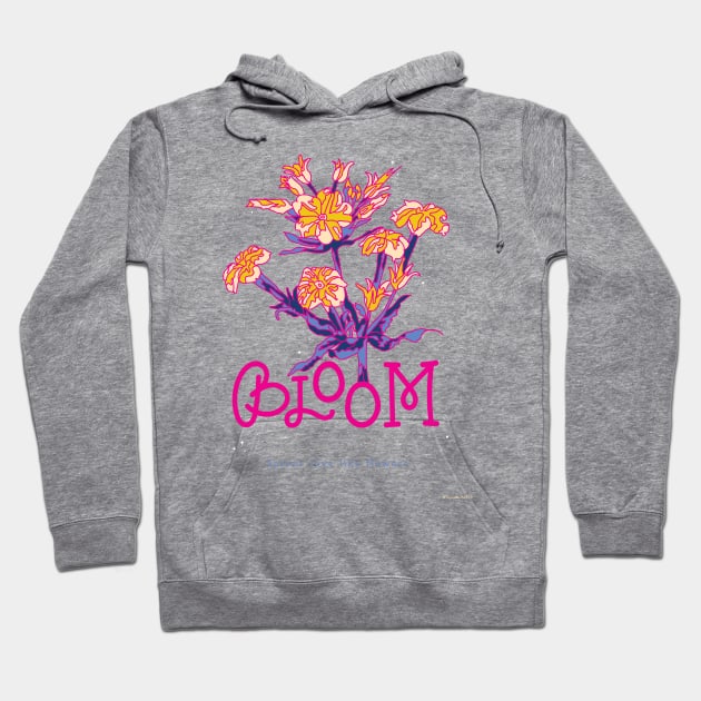 Bloom Art Print Hoodie by The Middle Maker